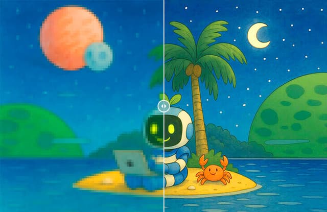 Високопрецизни AI алат за повећање слике који побољшава сваку фотографију са задивљујућом јасноћом и деталом. Оптимизован за портрете и лица, обнавља текстуре и оштрину за реалистичне резултате.
